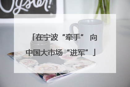 在宁波“牵手” 向中国大市场“进军”