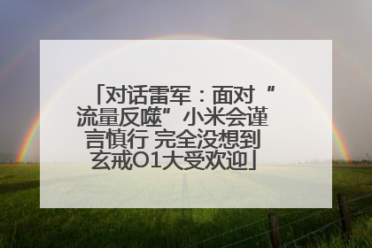 对话雷军：面对“流量反噬”小米会谨言慎行 完全没想到玄戒O1大受欢迎