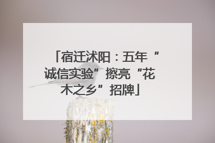 宿迁沭阳：五年“诚信实验”擦亮“花木之乡”招牌