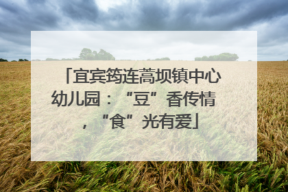 宜宾筠连蒿坝镇中心幼儿园：“豆”香传情，“食”光有爱