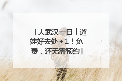 大武汉一日︱遛娃好去处＋1！免费，还无需预约