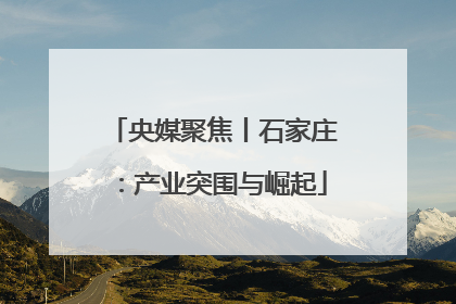 央媒聚焦丨石家庄：产业突围与崛起