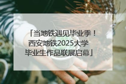 当地铁遇见毕业季！西安地铁2025大学毕业生作品联展启幕