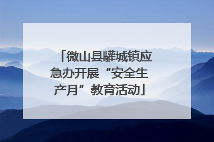 微山县驩城镇应急办开展“安全生产月”教育活动