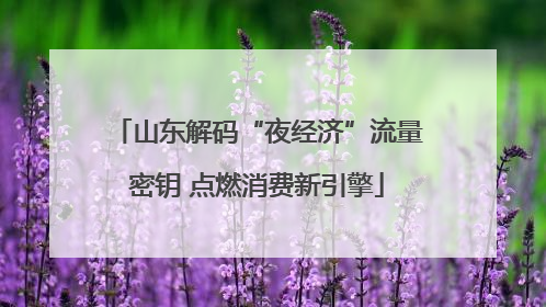 山东解码“夜经济”流量密钥 点燃消费新引擎