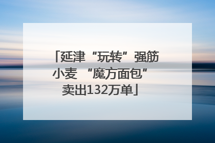 延津“玩转”强筋小麦 “魔方面包”卖出132万单