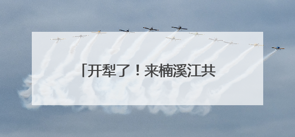 开犁了！来楠溪江共赴一场千年农耕之约