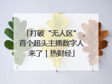 打破“无人区”，首个超头主播数字人来了｜热财经