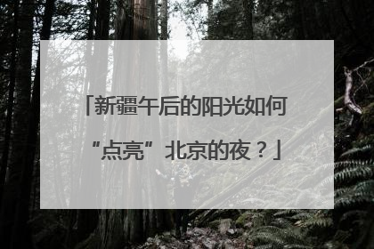 新疆午后的阳光如何“点亮”北京的夜？