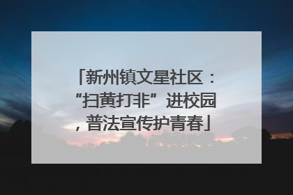 新州镇文星社区：“扫黄打非”进校园，普法宣传护青春