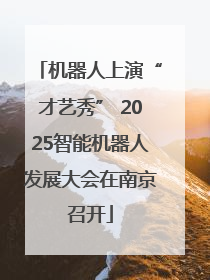 机器人上演“才艺秀” 2025智能机器人发展大会在南京召开