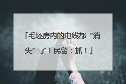 毛坯房内的电线都“消失”了！民警：抓！