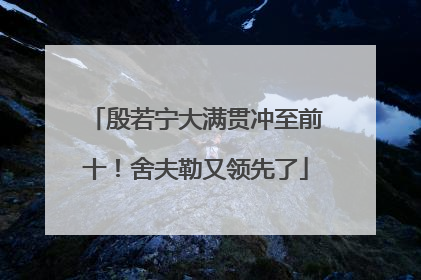 殷若宁大满贯冲至前十！舍夫勒又领先了