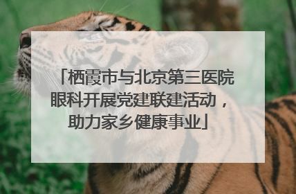 栖霞市与北京第三医院眼科开展党建联建活动，助力家乡健康事业