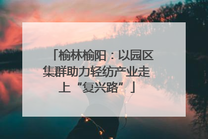 榆林榆阳：以园区集群助力轻纺产业走上“复兴路”