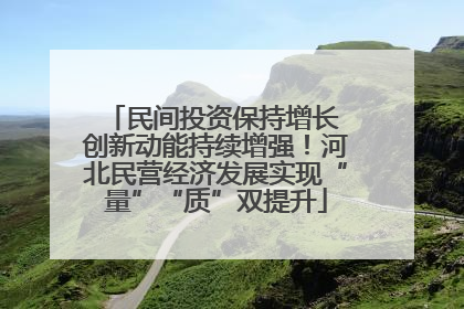 民间投资保持增长 创新动能持续增强！河北民营经济发展实现“量”“质”双提升