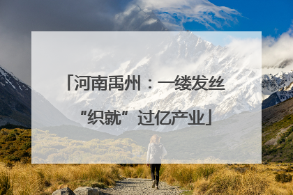 河南禹州：一缕发丝“织就”过亿产业