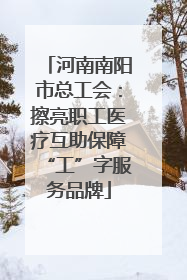 河南南阳市总工会：擦亮职工医疗互助保障“工”字服务品牌