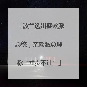波兰选出疑欧派总统，亲欧派总理称“寸步不让”