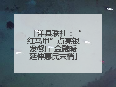 洋县联社：“红马甲”点亮银发餐厅 金融暖延伸惠民末梢