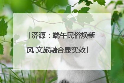 济源：端午民俗焕新风 文旅融合显实效