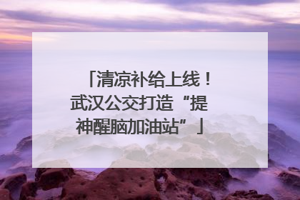 清凉补给上线！武汉公交打造“提神醒脑加油站”