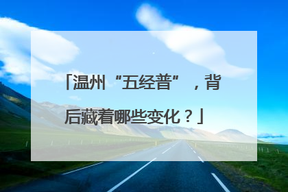 温州“五经普”，背后藏着哪些变化？