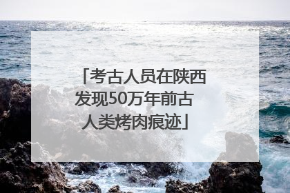 考古人员在陕西发现50万年前古人类烤肉痕迹