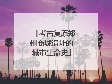 考古复原郑州商城遗址的城市生命史