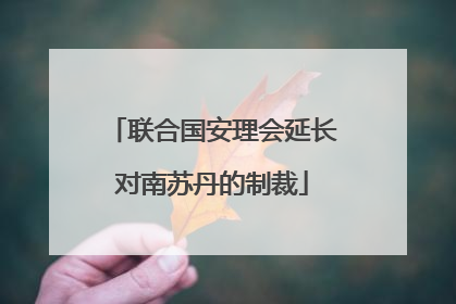 联合国安理会延长对南苏丹的制裁