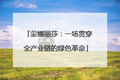 蒙娜丽莎：一场贯穿全产业链的绿色革命