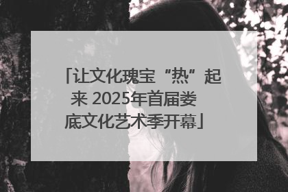 让文化瑰宝“热”起来 2025年首届娄底文化艺术季开幕