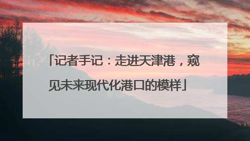 记者手记：走进天津港，窥见未来现代化港口的模样