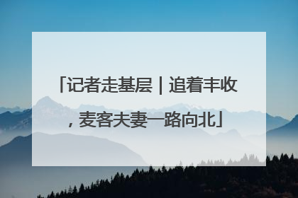 记者走基层｜追着丰收，麦客夫妻一路向北