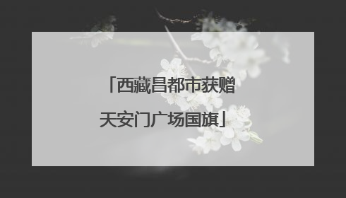 西藏昌都市获赠天安门广场国旗