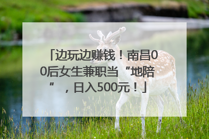 边玩边赚钱！南昌00后女生兼职当“地陪”，日入500元！