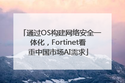 通过OS构建网络安全一体化，Fortinet看重中国市场AI需求