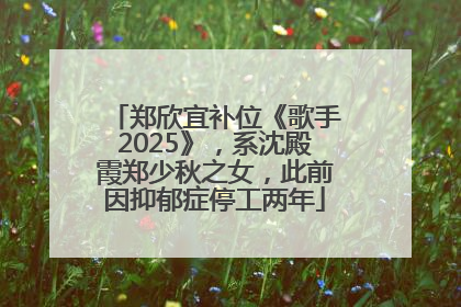 郑欣宜补位《歌手2025》，系沈殿霞郑少秋之女，此前因抑郁症停工两年