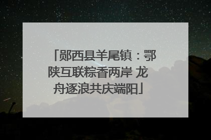 郧西县羊尾镇：鄂陕互联粽香两岸 龙舟逐浪共庆端阳