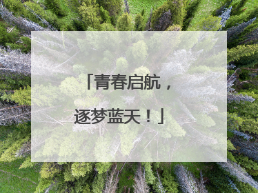 青春启航，逐梦蓝天！