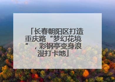 长春朝阳区打造重庆路“梦幻花境”，彩钢亭变身浪漫打卡地