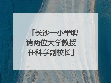 长沙一小学聘请两位大学教授任科学副校长