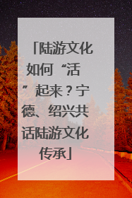 陆游文化如何“活 ”起来？宁德、绍兴共话陆游文化传承