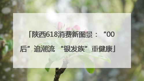 陕西618消费新图景：“00后”追潮流 “银发族”重健康
