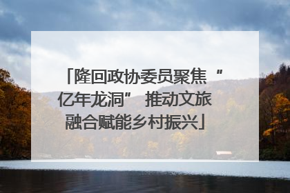 隆回政协委员聚焦“亿年龙洞” 推动文旅融合赋能乡村振兴