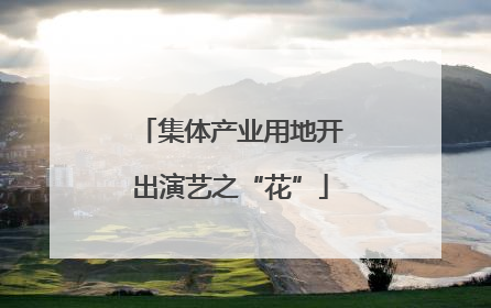 集体产业用地开出演艺之“花”