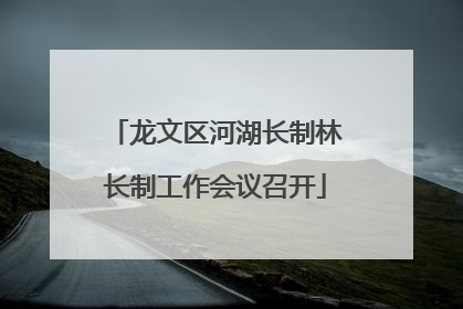 龙文区河湖长制林长制工作会议召开