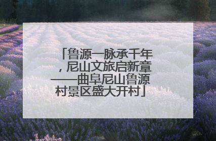 鲁源一脉承千年，尼山文旅启新章——曲阜尼山鲁源村景区盛大开村