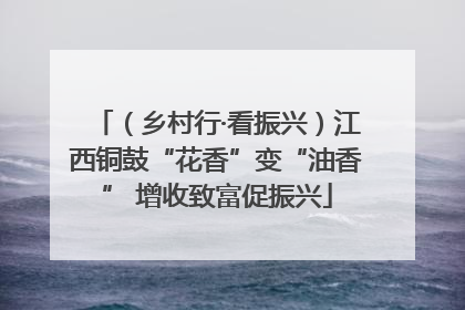 （乡村行·看振兴）江西铜鼓“花香”变“油香” 增收致富促振兴