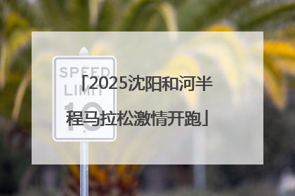 2025沈阳和河半程马拉松激情开跑